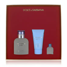 Load image into Gallery viewer, D&G Light Blue for Men 3pc Gift Set: 2.5oz EDT, 1.7oz Shower Gel, & 0.15 mini - Fresh. Mediterranean. Effortlessly Masculine.