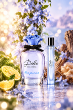 Load image into Gallery viewer, Set D&G Blue Jasmine 2pc: 2.5oz EDP Spy & .33oz Pen Spray - Radiant. Feminine. Irresistibly Floral.