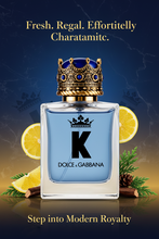 Load image into Gallery viewer, Dolce & Gabbana K 1.6oz/50ml EDT Spray - Fresh. Regal. Effortlessly Charismatic.