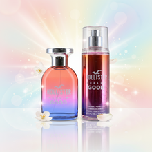 Load image into Gallery viewer, Hollister Feelin' Good 2pc: 1.7oz EDP Spy & 4.2oz Body Mist Set - Fresh. Uplifting. Feel-Good Energy.