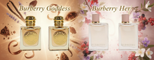 Load image into Gallery viewer, Burberry Women's 4pc Eau de Parfum Gift Set – Burberry Her &amp; Burberry Goddess (4 x 5ml)  Elegant. Modern. Unmistakably Burberry.
