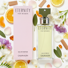 Load image into Gallery viewer, Calvin Klein Eternity for Women Eau de Parfum – 1.6oz/50ml &amp; 3.3oz/100ml  Timeless. Elegant. Endlessly Feminine.

