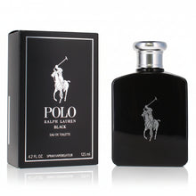Load image into Gallery viewer, Polo Black Eau de Toilette for Men – Available in 1.36 oz / 40ml, 2.5 oz / 75ml &amp; 4.2 oz / 125ml Bold. Smooth. Modernly Sophisticated.
