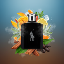 Load image into Gallery viewer, Polo Black Eau de Toilette for Men – Available in 1.36 oz / 40ml, 2.5 oz / 75ml &amp; 4.2 oz / 125ml Bold. Smooth. Modernly Sophisticated.
