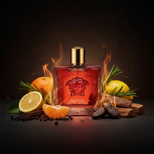 Load image into Gallery viewer, Versace Eros Flame Men’s EDP 🔥 Citrus Spice Meets Bold Sensual Woods
