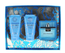 Load image into Gallery viewer, Versace Eau Fraiche Men's 3pc Gift Set 1.7oz EDT Spray, Shower Gel &amp; After Shave - Fresh. Clean. Confident.
