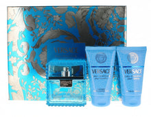 Load image into Gallery viewer, Versace Eau Fraiche Men's 3pc Gift Set 1.7oz EDT Spray, Shower Gel &amp; After Shave - Fresh. Clean. Confident.
